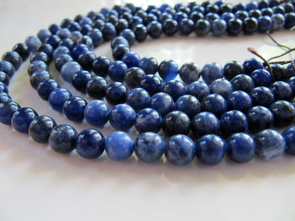 

Nice of 6mm blue Cream Sodalite Beads Approx 60Pcs