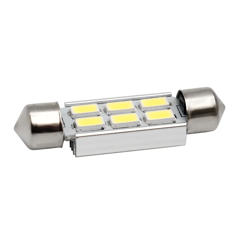 Высококачественная светодиодная гирлянда CANBUS 39 мм C5W C10W SV8.5 6 SMD 5630 без ошибок