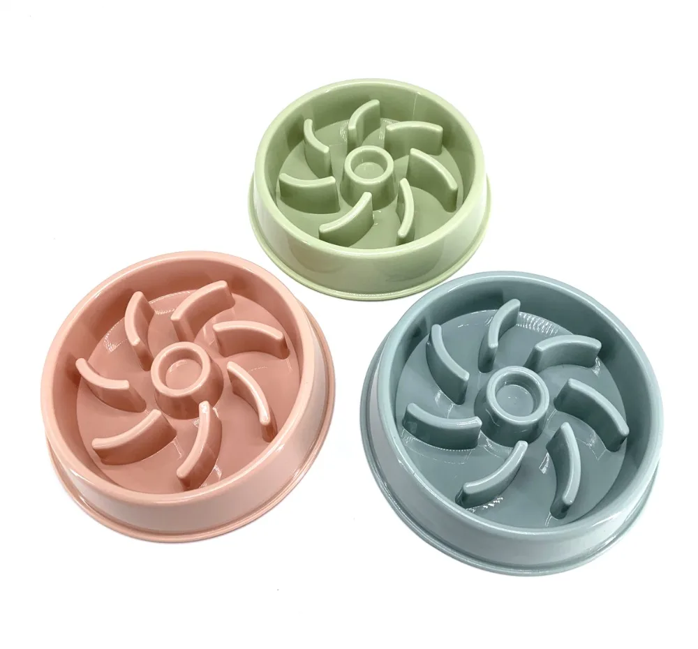 

Пищевая кормушка для домашних животных антидроссельная миска для собаки, медленная подача домашних животных Нетоксичная устойчивая к корр...