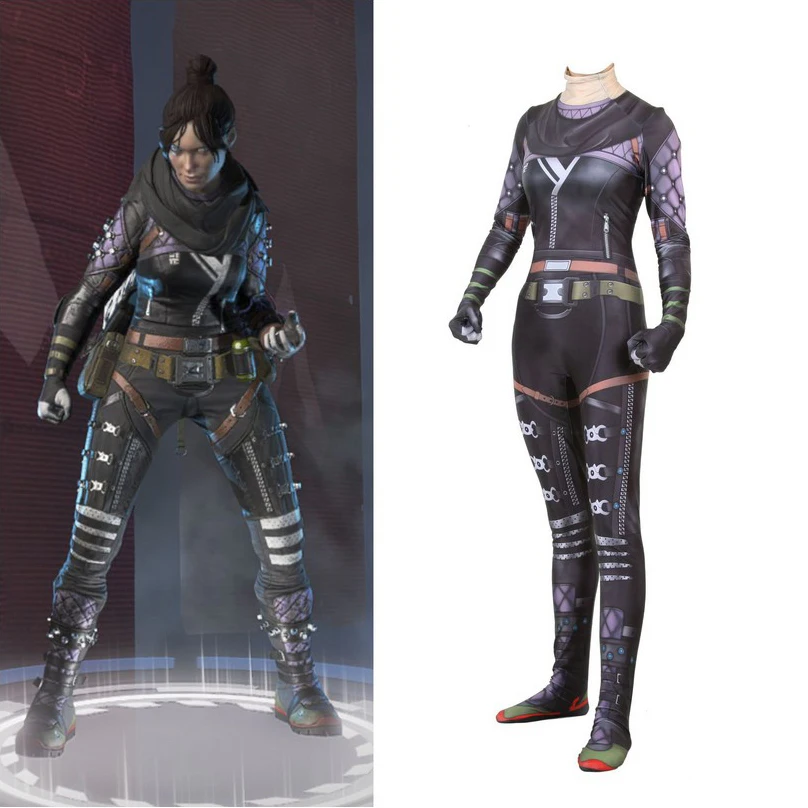 Новый 2019 игры Apex легенды призрак косплэй костюм для женщин Девушка ролевые Zentai