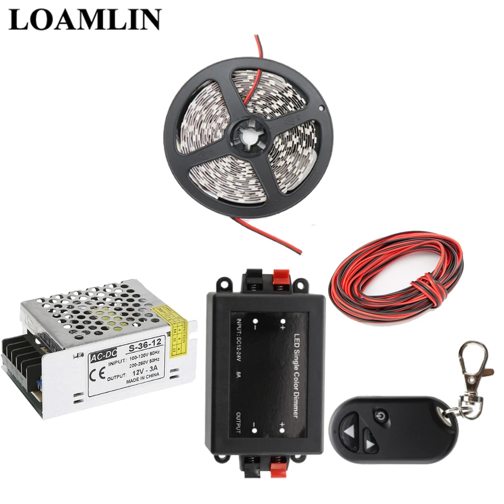 Светодиодная лента 5050SMD белый/теплый белый/синий/красный водонепроницаемый