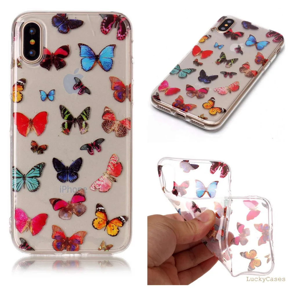 High Quality new fashion Soft Silicone TPU phone case For Apple iphone X etui conque with Doughnut feather Dreamcatcher Pattern |