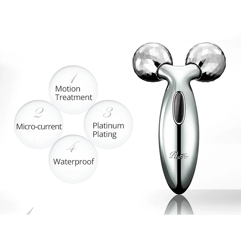 ReFa CARAT массажер для лица с платиновым покрытием ролик солнечной энергии микро-ток водонепроницаемый лифтинг лица тело похудение Dotex