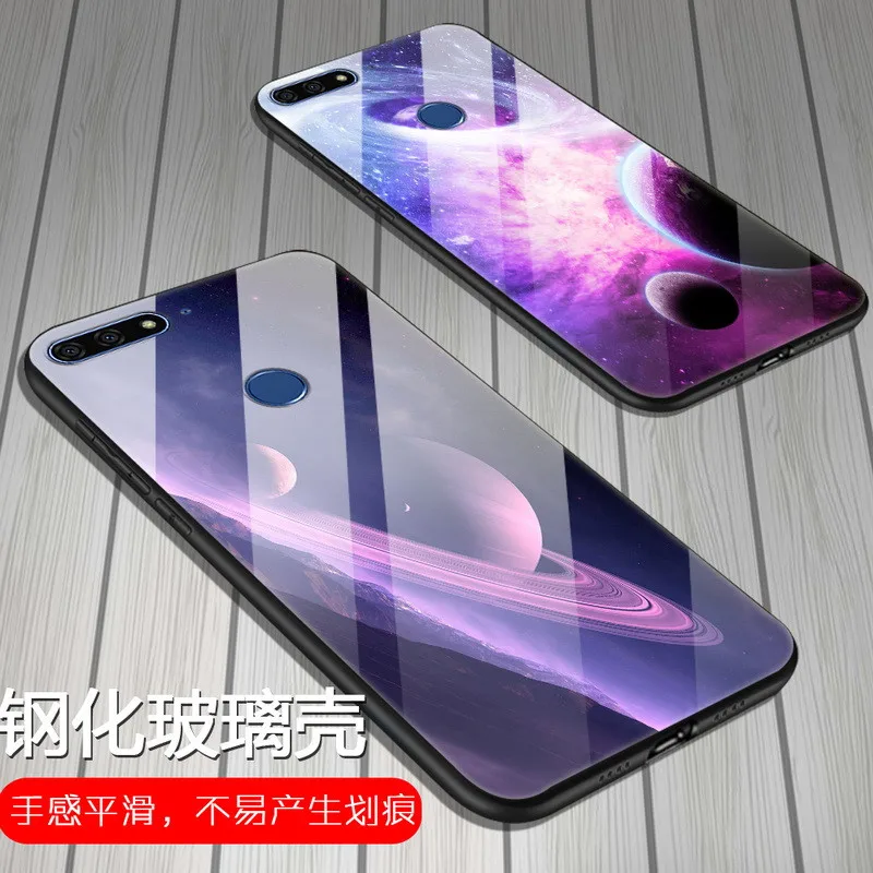 Чехол из закаленного стекла для huawei Honor 7C 5,7 чехол Honor 7 C AUM-L41 Россия Твердый чехол для huawei Honor 7C чехол C7 TPU Рамка
