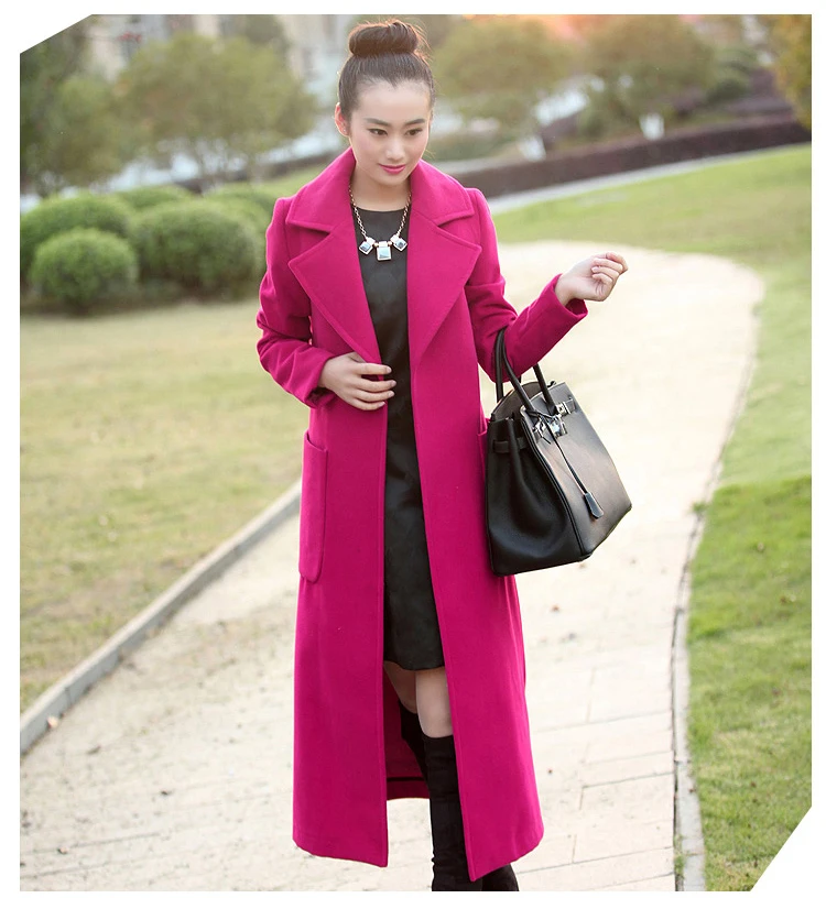 Женская Длинная шерстяная куртка тонкая темпераментная 2020|wool coat|woolen jacketcoats coats |