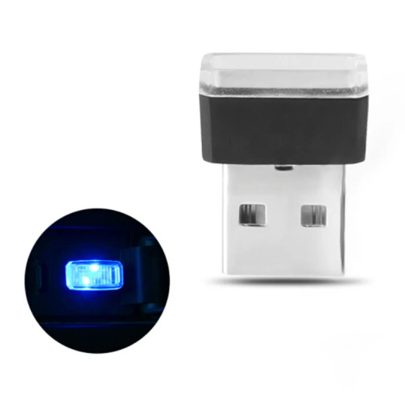 1 шт. автомобильный Стайлинг USB атмосферный светодиодный свет Автомобильные