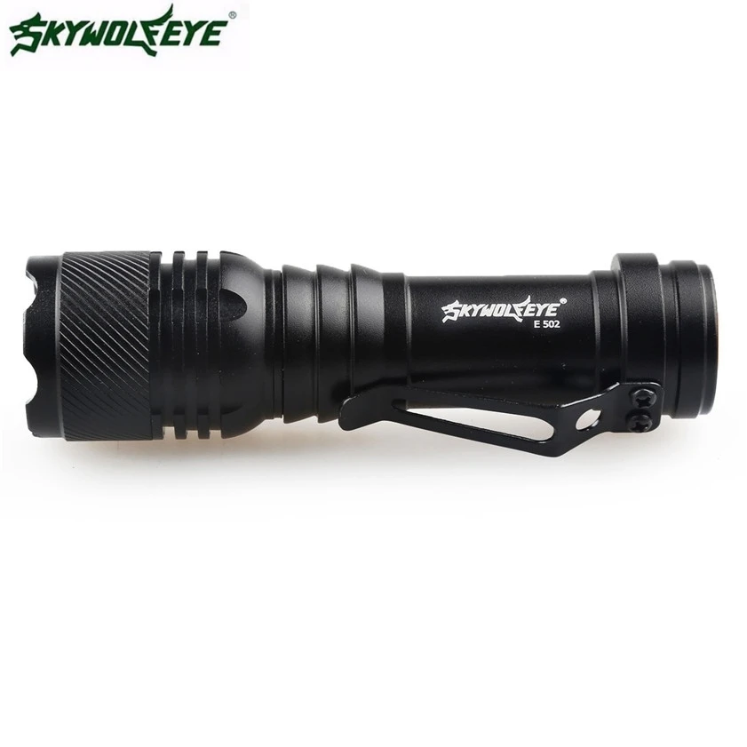 Фонарик skywolfeye светодиодный супер яркий 3 режима 2000LM Q5 AA/14500|torch camera|torch chargertorch head |