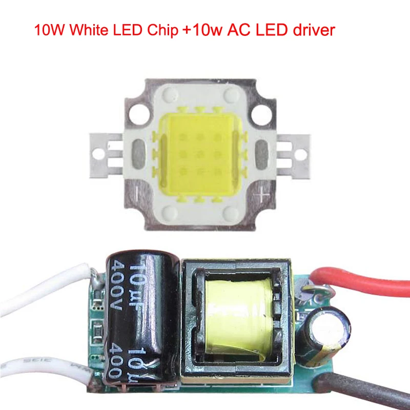 Запчасти для светодиодных ламп 10 Вт теплый нейтральный холодный белый SMD 110 220 в
