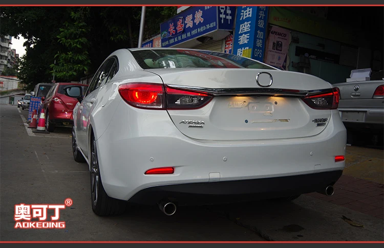 AKD автомобильный Стайлинг для Mazda 6 задние фонари- мазда 6 Atenza светодиодный задний фонарь светодиодный DRL сигнал тормоза заднего хода авто аксессуары
