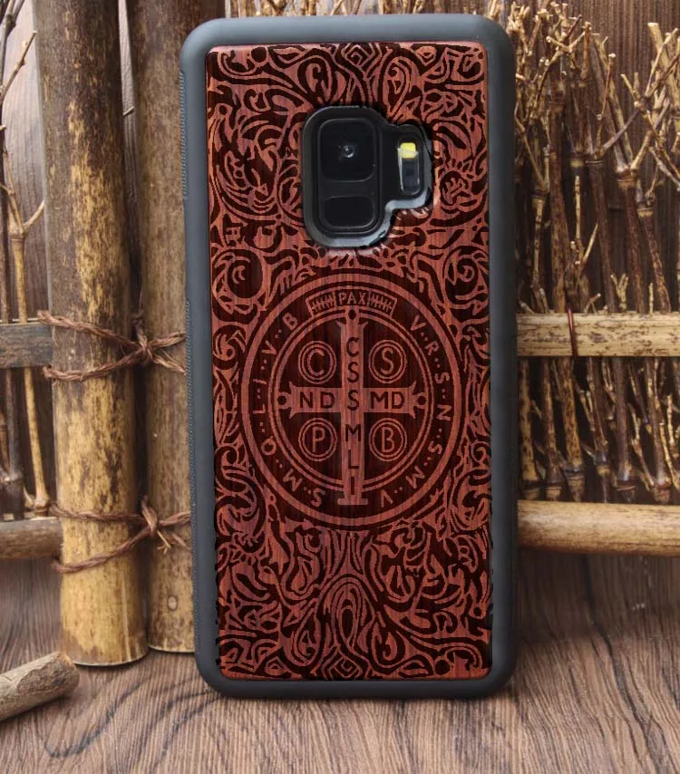 Лидер продаж Новые Дизайн Дерево чехол для Samsung Galaxy S9 плюс деревянная крышка