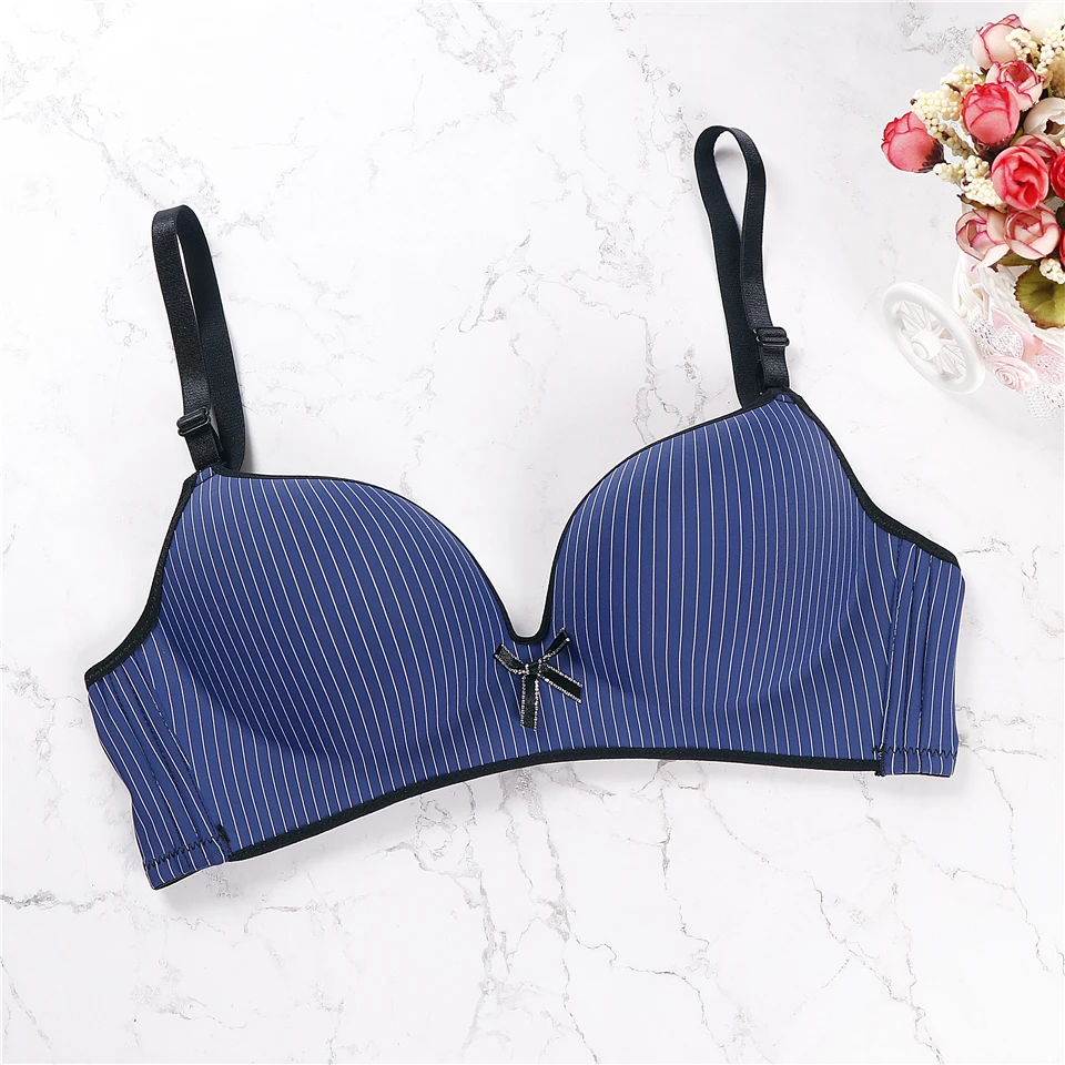 2019 женское нижнее белье пуш-ап без косточек мягкое с бантиками Бесшовные дышащие