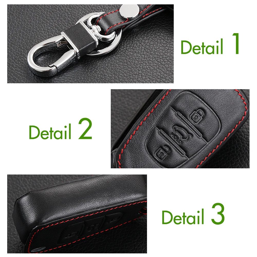 Кожаный чехол для автомобильного ключа с верхним слоем брелок KIA Rio k2 k5 sportage R ceed