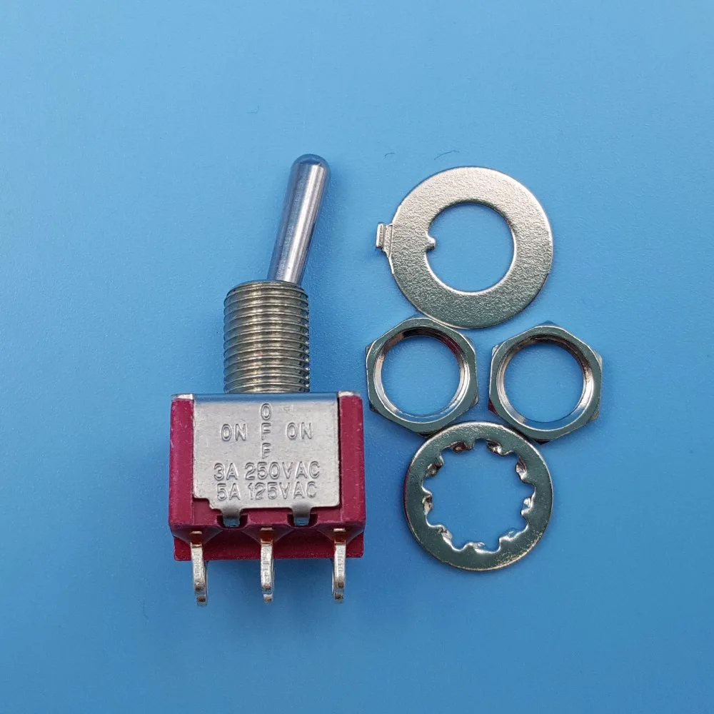 10 шт. 6 контактный тумблер 5 А/125 В переменного тока|switch switch|switch toggleswitch 6pin |