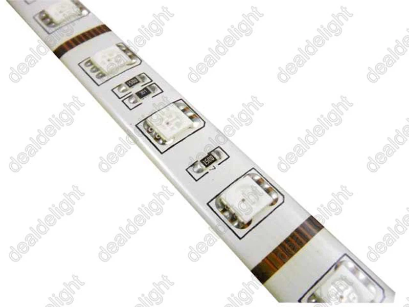 DC12V 5 м/лот 5050 SMD 300 светодиодов RGB эпоксидная смола IP65 водонепроницаемая гибкая