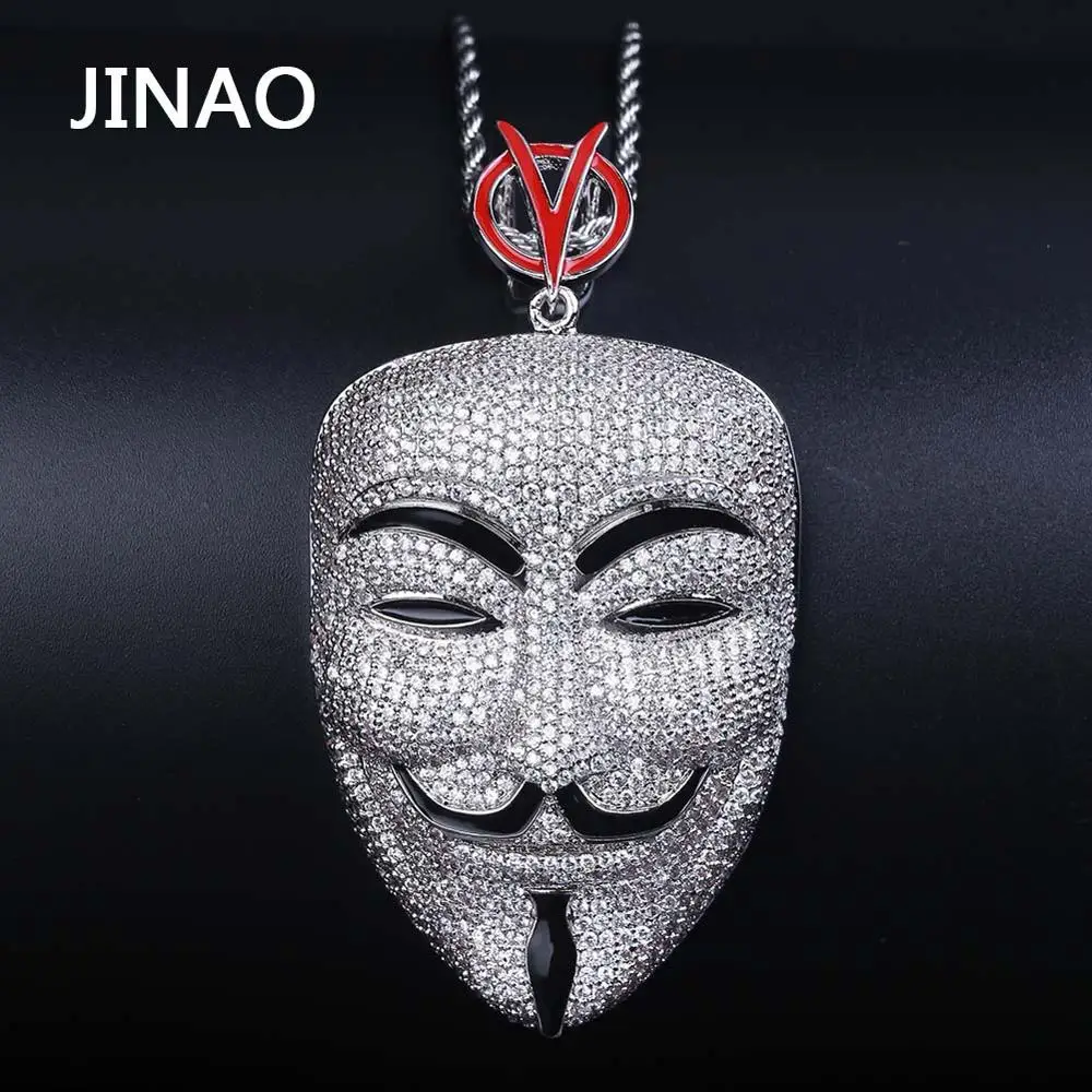 Новое ожерелье JINAO с V образной подвеской в стиле хип хоп ювелирное изделие значит