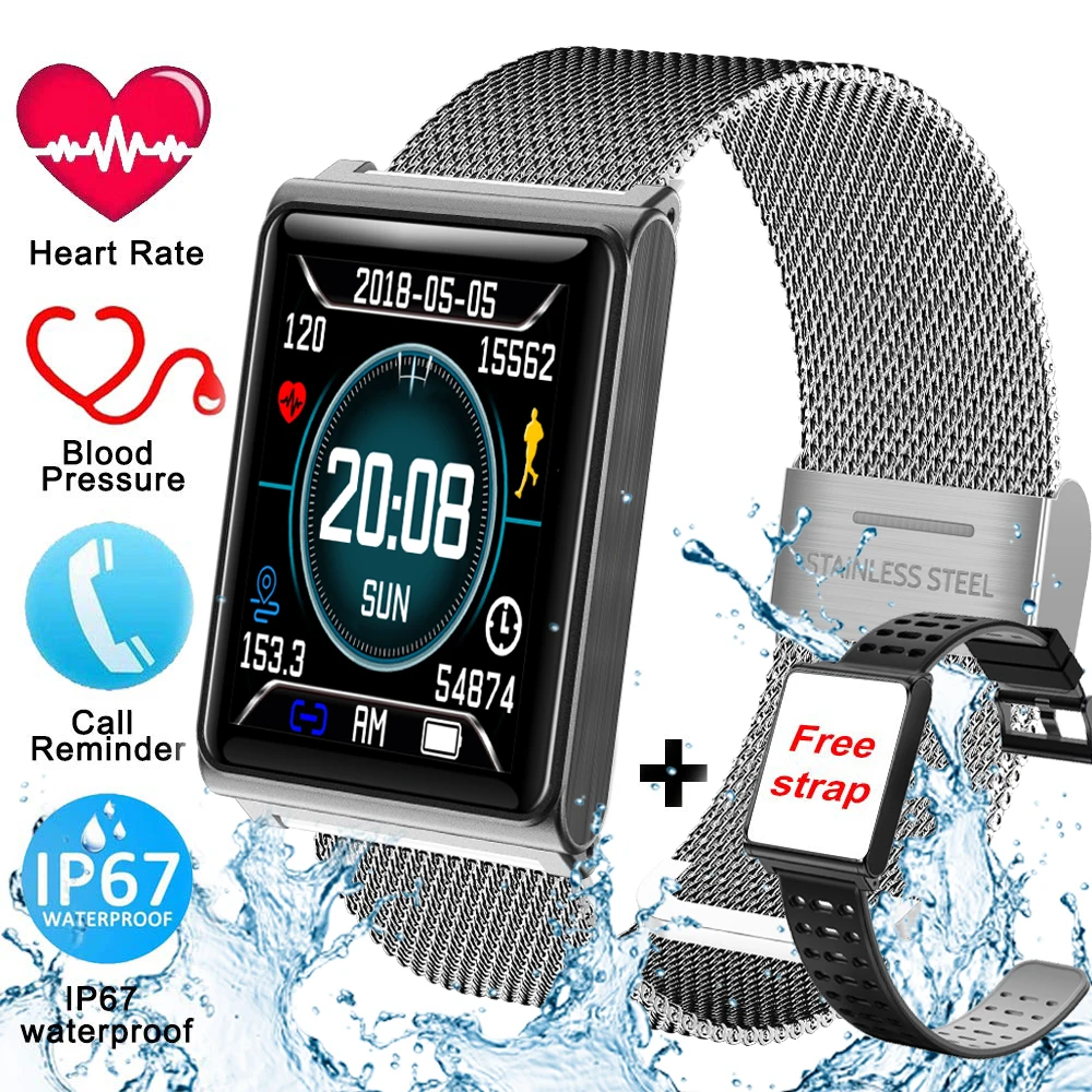 Смарт часы N98 для мужчин и женщин фитнес трекер с пульсометром водонепроницаемый