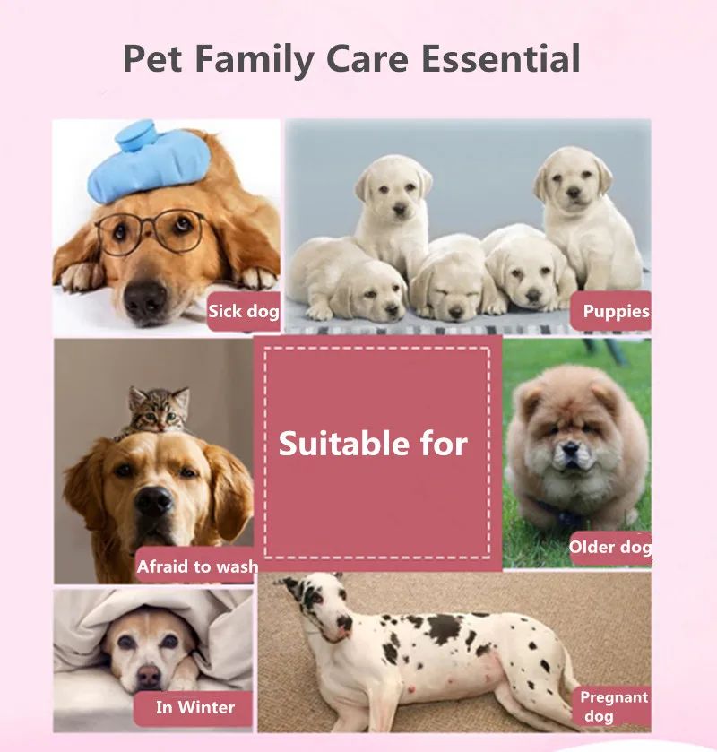 Шампунь для сухой чистки домашних животных удаление пятен и запахов собак