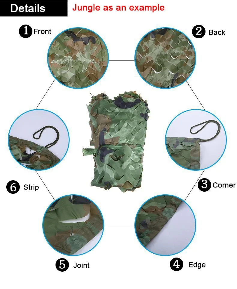 2x3 2x4 2x5 2x6 2x7 Военная белоснежная камуфляжная сетка для охоты кемпинга Солнцезащитная сетка Снежная камуфляжная крышка военная охотничья сетка