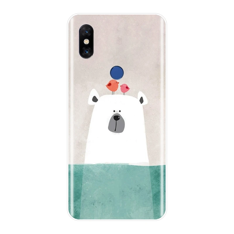 No.6 ТПУ розовая свинья кошка Медведь Кролик Альпака задняя крышка для Xiaomi mi Note mi x 1 2 2S 3 Мягкий силиконовый чехол для телефона для Xiaomi mi Max 1 2 3 - Цвет: No.6