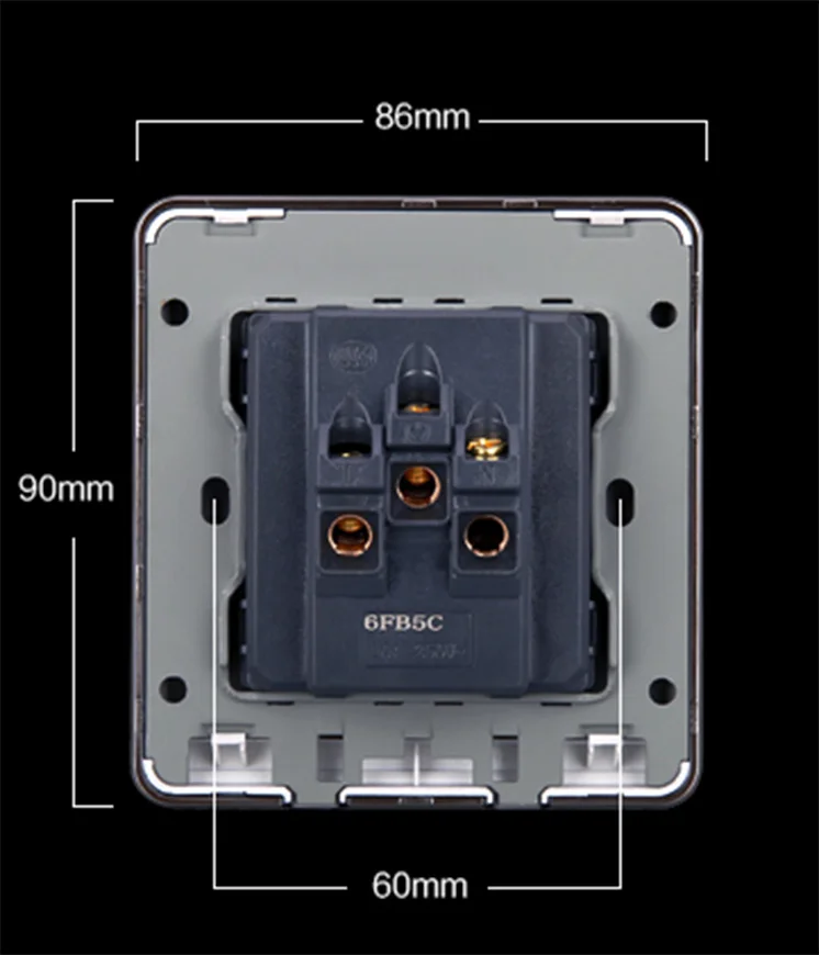 

TEL DATA Socket Wallpad Chrome Frame Black RJ11 + RJ45 Telephone Eternet Outlet Wall Socket