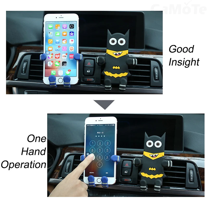 Автомобильный держатель универсальная подставка для телефона с рисунком iphone X 8 7