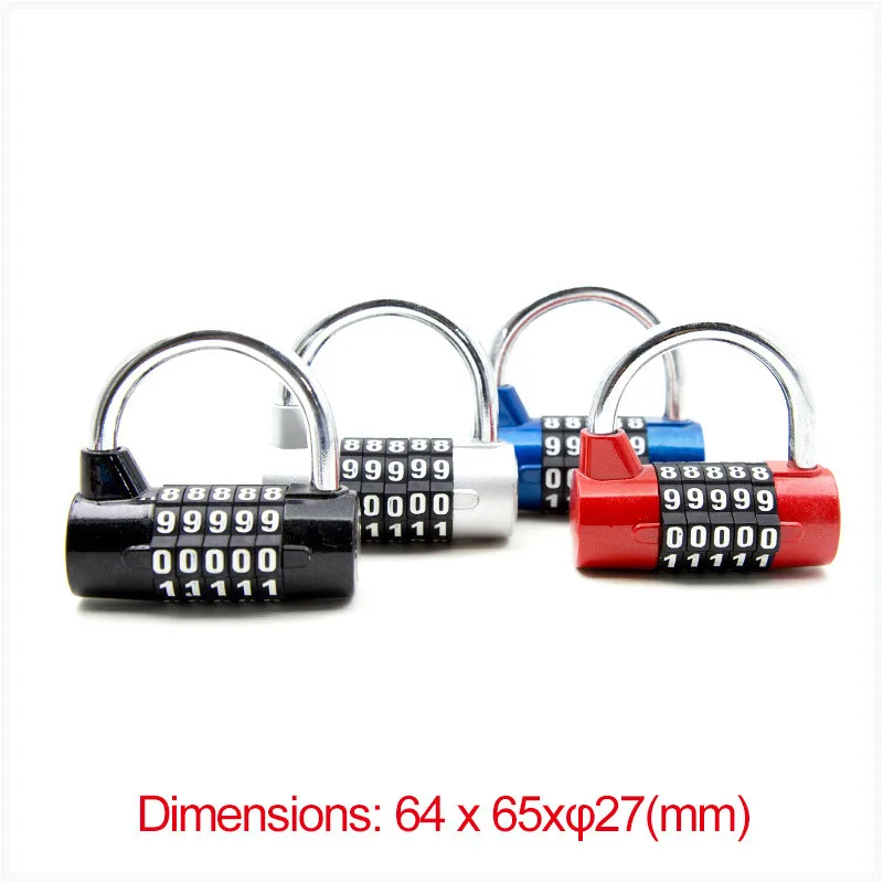

5 Digit Zinc Alloy Combination Password Lock Security Lock Suitcase Luggage Coded Lock Cupboard Cabinet Locker Padlock