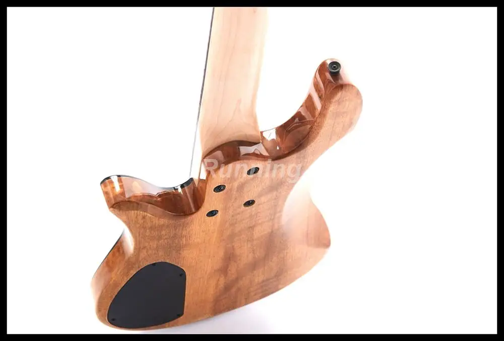 YINYANG 5 струн электрическая бас гитара под клен Топ ШПОН палисандр 2 Humbuckers пикапы