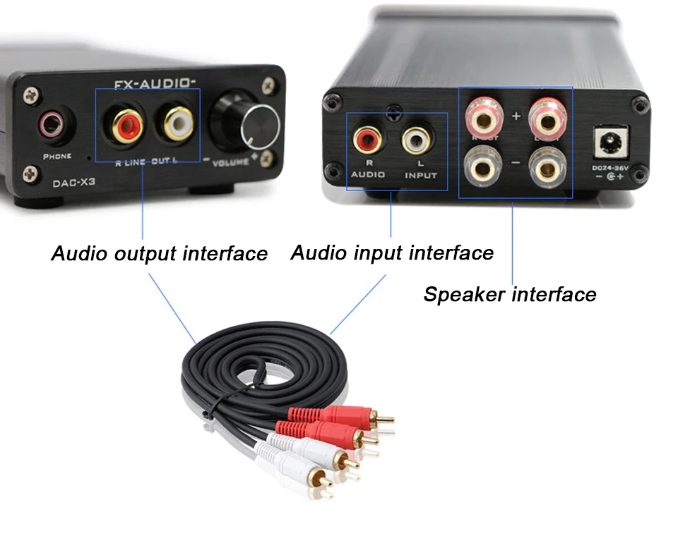 Мини портативный усилитель для наушников FX аудио DAC-X3 CS4344 CS8416 AUX USB DAC усилитель для наушников усилитель коаксиальный Оптический аудио декодер