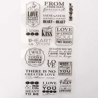 vintage letters postmarked transparent silicone clear stamp for scrapbooking diy craft decoration stamp kids stationery