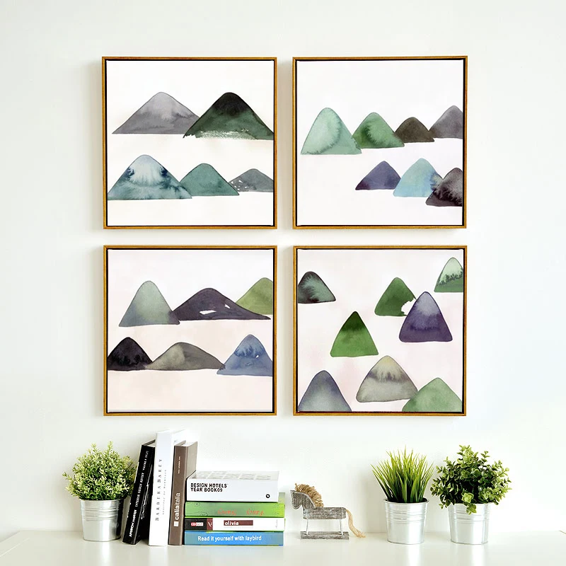 

100% Hand Painted Morden Mountains Art Oil Painting On Canvas Wall Art Wall Adornment Pictures For Living Room Home Decoration