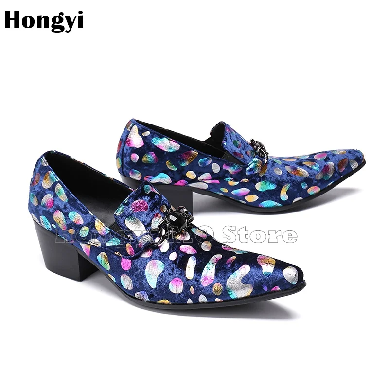 Top Quality Fashion Leopard Prints Male Casual Shoes Leather Dress Men Loafers Slip On Comfortable Party | Обувь