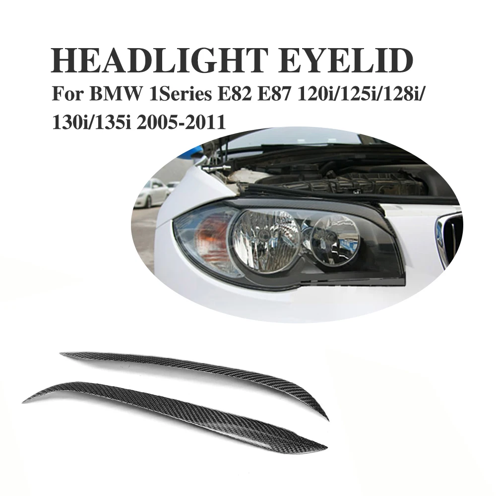 Налобные фонари E82 E87 из углеродного волокна для BMW 1 серии 120i 125i 128i 130i 135i 2005 2011|bmw