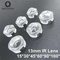 13mm LED mini Lens 100 Degree Neednt Holder Synthetical LED Power lenses Reflector Collimator