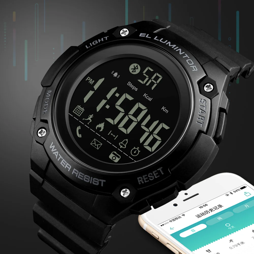 Смарт часы мужские с Bluetooth шагомером и камерой|Мужские электронные часы| |
