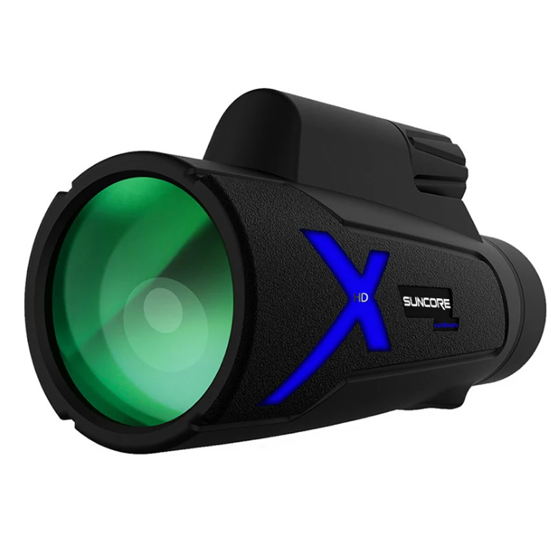 12x50 Powerful Binoculars Waterproof Monocular Handheld Optics Zoom Telescope BAK4 Phone Photo Lens with Tripod Clip for Hunting