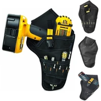 portable heavy duty drill driver holster cordless electrician tool bag bit holder belt pouch waist cordless drill storage pocket