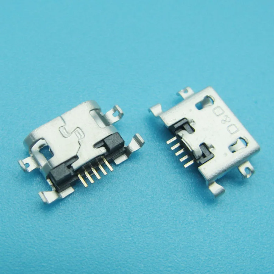 100 шт. Micro usb разъем зарядки Порты и разъёмы Разъем для huawei Y600 Y511 Y511-T00 Y511-U10 U30 Y530 Y535