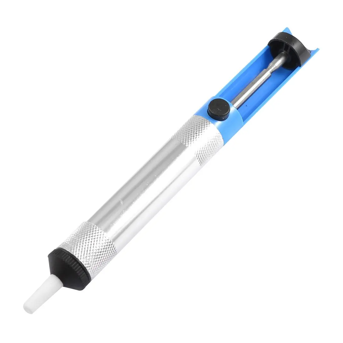 

Sale Blue Silver Tone Shell Desoldering Pump Solder Sucker Irons Tool