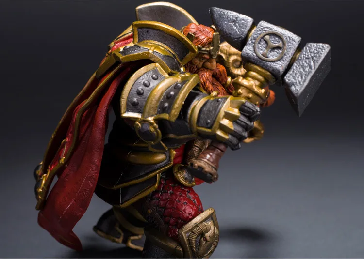 Wow DC экшн фигурка неограниченная Серия 6 дюймов Magni Bronzebeard [Dwarven King] WOW ПВХ модель