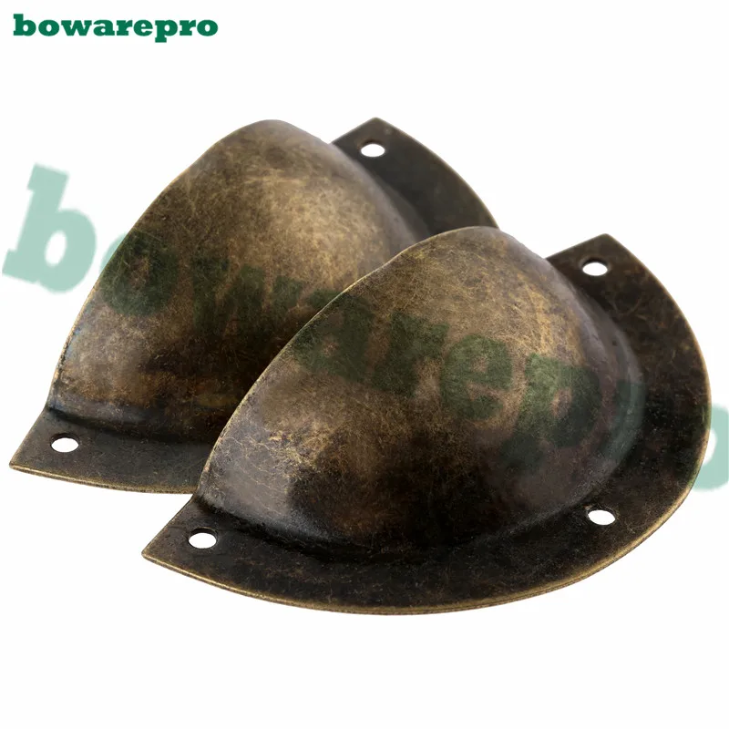 

1pcs Wooden Jewelry Box Metal Antique Handles Knob Gold Tone Retro Style Pull Semicircle Dumpling handle 89*43mm