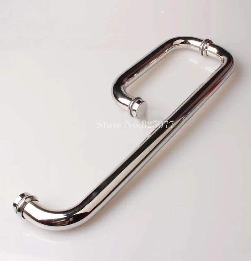 Безрамная дверная ручка для душа L образное зеркало из нержавеющей стали 304 длина