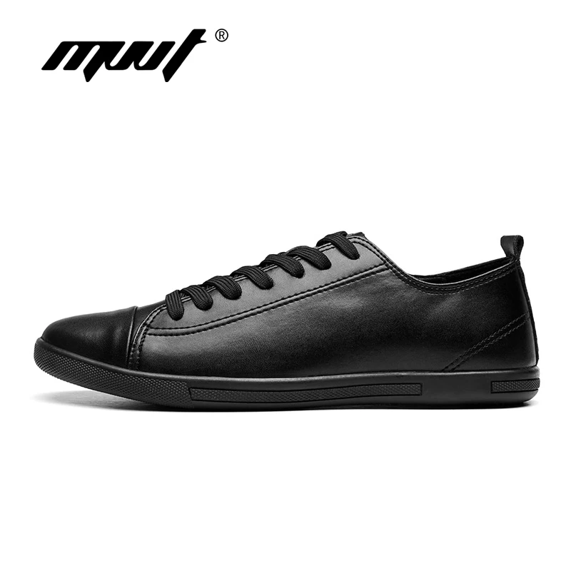 Perfect Design Fashion Men Casual Shoes Genuine Leather Classic Comfortable Soft Black White Zapatos Hombre | Обувь