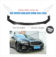 Полностью из углеродного волокна передний бампер спойлер для Infiniti Q50 Спорт бампер седан 4 двери только- автомобиля Тюнинг Запчасти