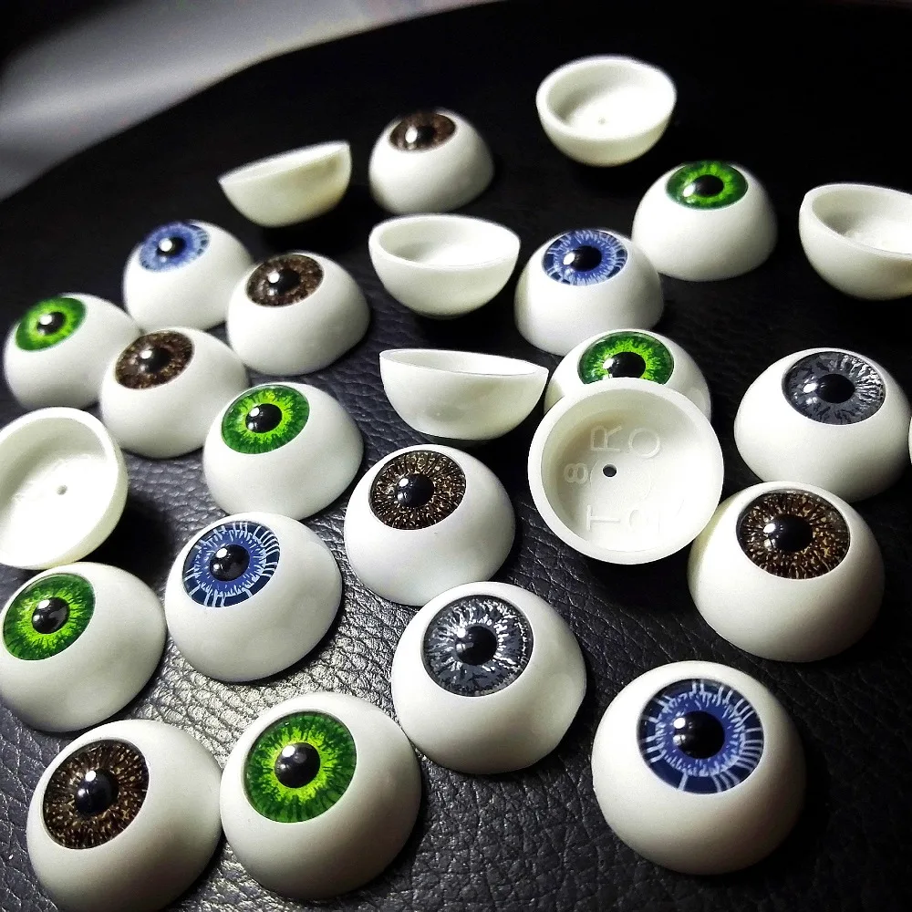 Глаза наполовину круглые 80 шт. (40 пар) 20 мм 4 цвета|safety eyes|safety eyes for toysdoll |