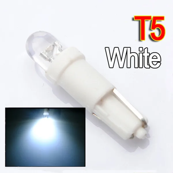 Лучшая цена 6 шт./лот T5 1LED Автомобильный датчик приборной панели клиновидный