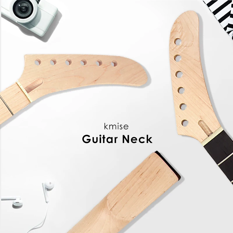 Гриф для электрогитары 22 лада матовый|maple fingerboard|banana guitar neck22 frets |