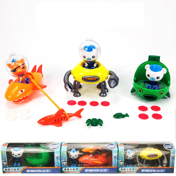 Octonauts автомобили лодка корабль подводные лодки с фигурками игрушки капитан Barnacles