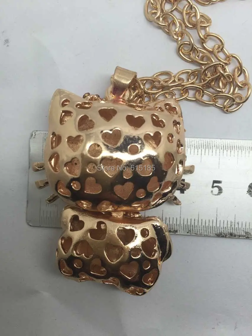 Бесплатная Доставка hello kitty оптом ожерелье дешево в розовом бесплатно ювелирного