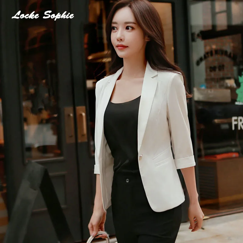 1pcs Women's Plus size Slim fit Blazers coats 2020 Winter Fashion cotton blend Small Suits jackets ladies Skinny | Женская одежда