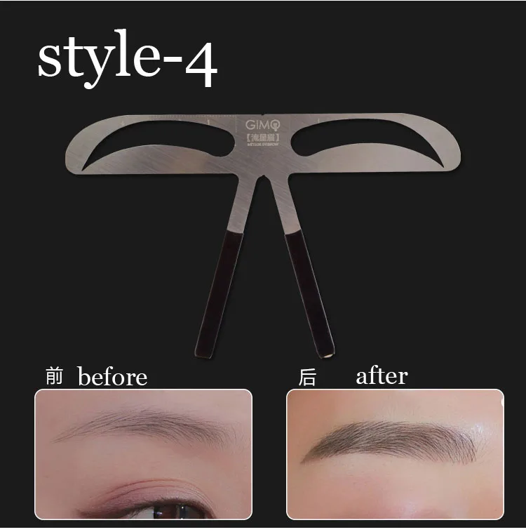 

Stainess Steel Grooming Stencil Shaper DIY Positioning Measure Tool Tattoo